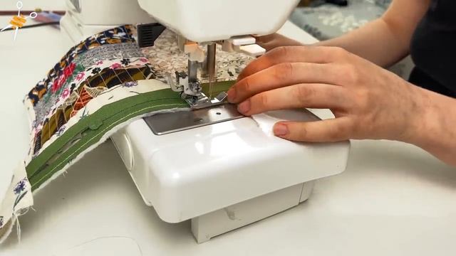 New great sewing idea from leftover fabric. Patchwork for beginners. смотреть онлайн