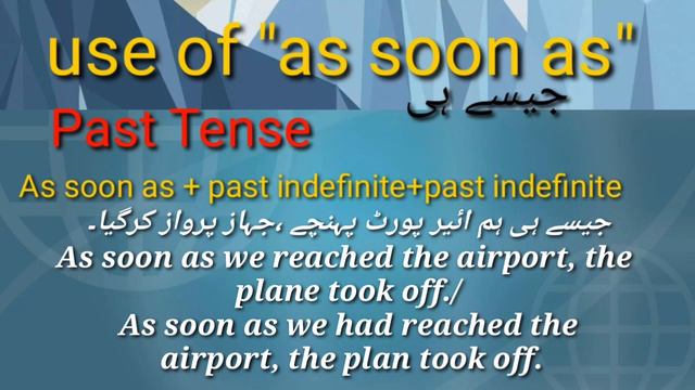 Use of "as soon as " in Present, Past and Future Tense | 'as soon as' ka istamal #englishgrammar смотреть онлайн