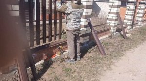 забор из штакетника европланка двусторонний