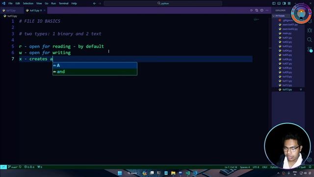 Python File IO Basics - Python Basics for Beginners #14 смотреть онлайн