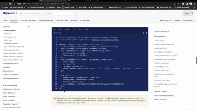 #3 How to Create PaymentIntent api of stripe in nodeJS || #reactnative @IntellectDeveloper смотреть онлайн