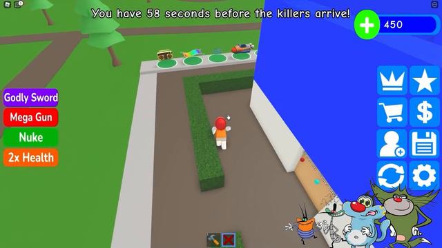 Roblox Oggy Surviving Monster By Buildings With Jack In Build To Survive смотреть онлайн