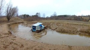 Новые колеса для вездехода. Обкатка КФ-97.