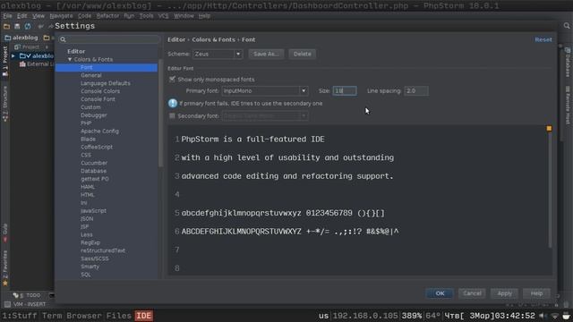 Уроки PHPStorm. Внешний вид. Делаем красивым. смотреть онлайн