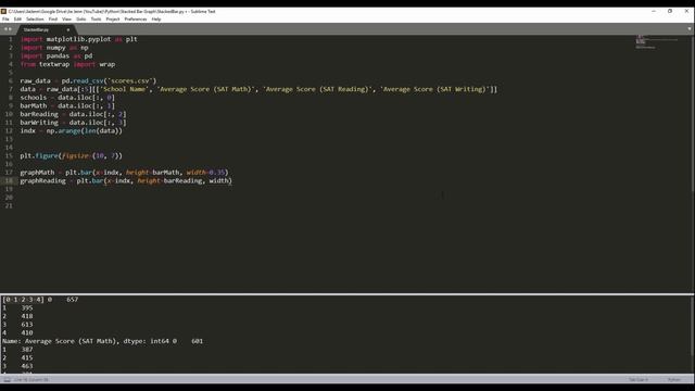 Create Stacked Bar Chart in Python | Python Tutorial смотреть онлайн