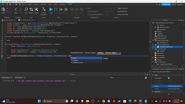 How to make a Basic Fireball Attack in Roblox! (Roblox Studio Scripting Tutorial 2023) смотреть онлайн