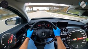 Mercedes Benz W205 C180 (2018) POV Top Speed Autobahn #TopSpeedBrothers