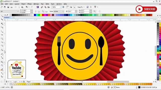 How to Create Food Logo Design In CorelDRAW Tutorial BY Zakki Graphics Free Download cdr file смотреть онлайн