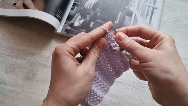 Колосок с рисом?новый узор спицами?knitting pattern. смотреть онлайн