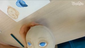 Часть 2. Кукла своими руками. Создание лица куклы "Эльза".