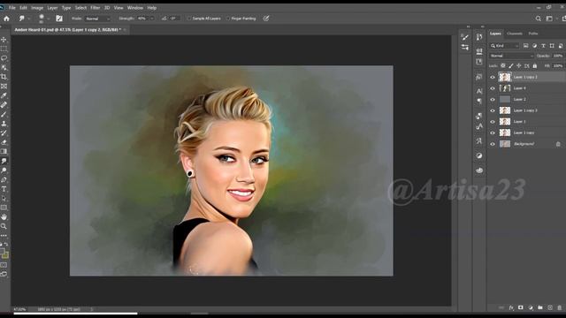 Digital Art Photoshop To Give You Inspiration ??! 【Amber Heard】 смотреть онлайн