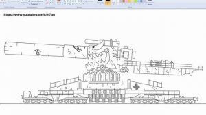 Как Нарисовать Танк Адская Дора из Мультики Про Танки