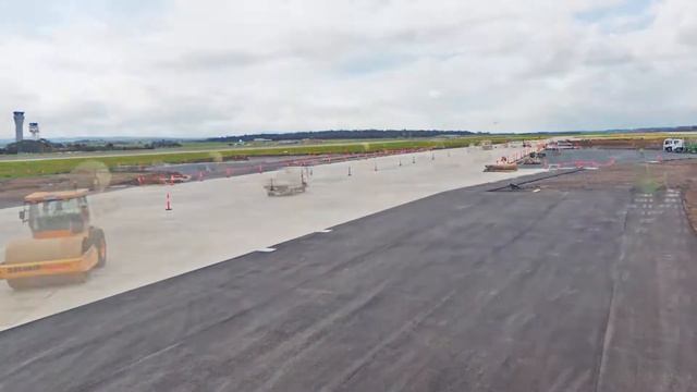 Melbourne Airport Victor Taxiway Project Time-lapse смотреть онлайн