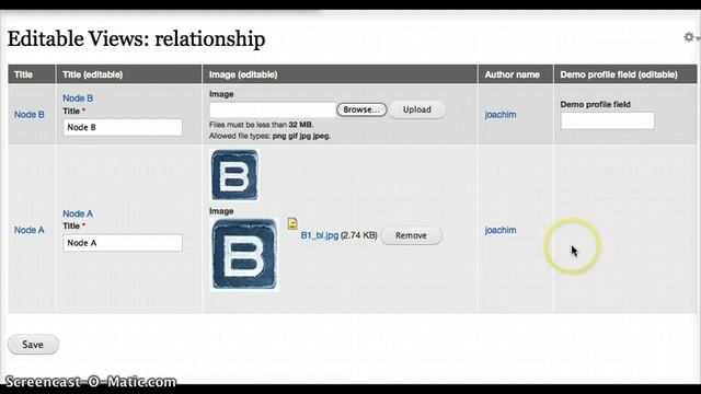 Drupal Editable Views demo смотреть онлайн