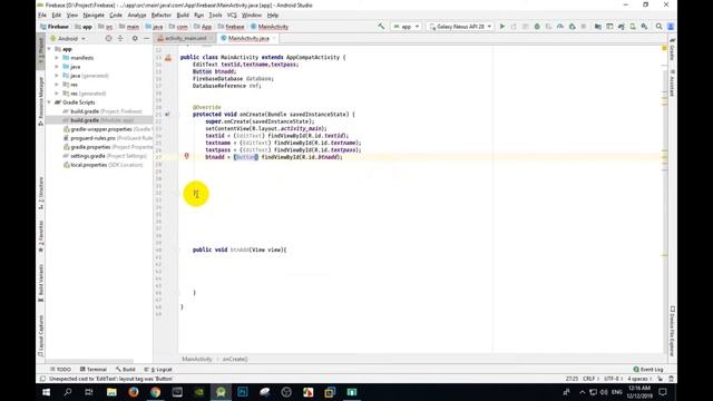 Connect and Insert Data to Database in Firebase - Android Studio Connect to Firebase смотреть онлайн