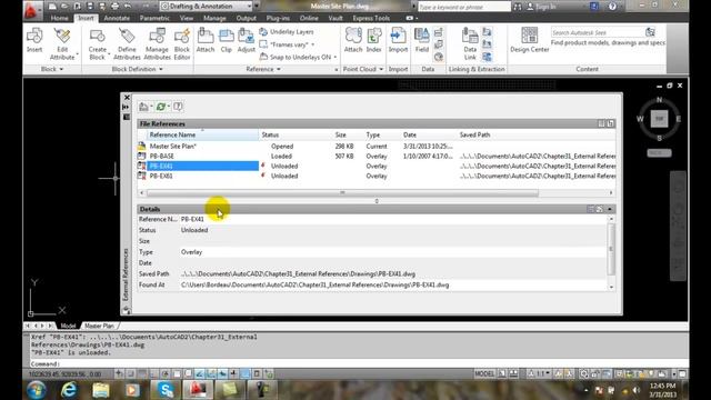 AutoCAD II 31-20 Detaching Reloading and Unloading Xrefs смотреть онлайн