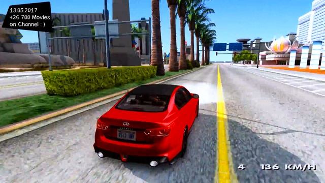 2014 Infiniti Q50 Eau Rouge New ENB Top Speed Test GTA Mod Future _REVIEW смотреть онлайн