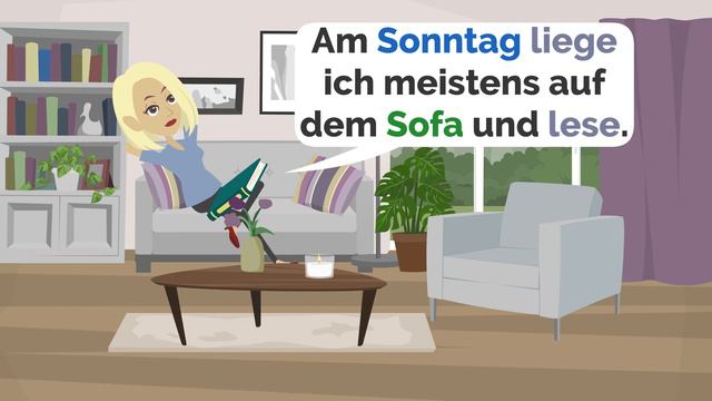 Deutsch Lernen: Deutsch Hören Und Verstehen Wohnzimmer, A1, A2, Möbel, Wechselpräpositionen Im Dati