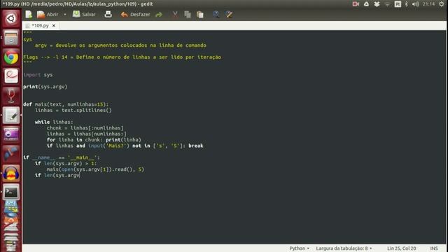 Aulas Python - 109 - Ferramentas de Sistema V: Argumentos do Terminal смотреть онлайн