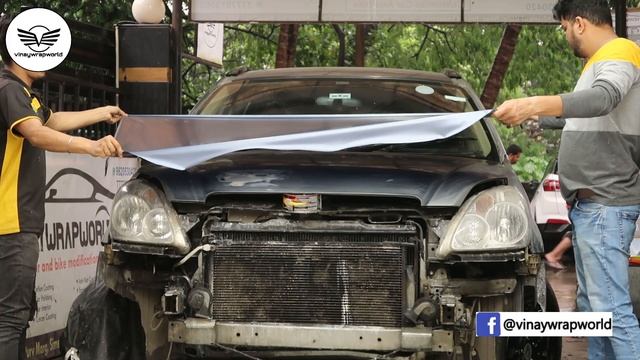 HONDA CRV Graphite Wrap | CAR MODIFICATION | Car Wrapping In India | vinay wrap world смотреть онлайн