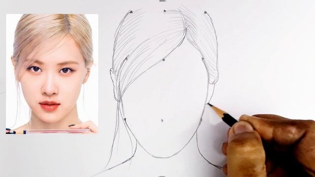 How to draw Blackpink Rose Drawing step by step // Blackpink Rose смотреть онлайн