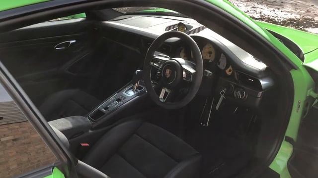 2018 Porsche 911 (991.2) Turbo S - Gelbgrun Green - Walkaround & Interior Features смотреть онлайн