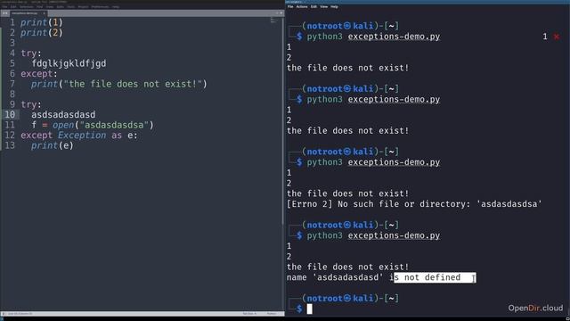 3.13-Exceptions and error handling смотреть онлайн