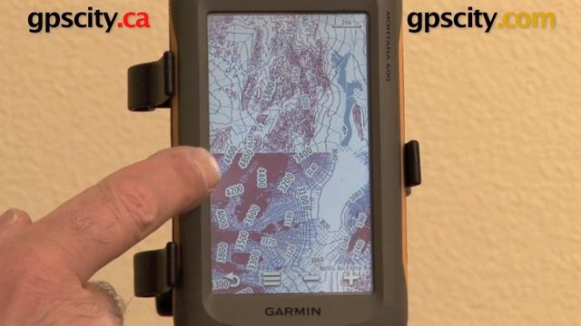 Garmin Montana 600 650 650t: Topographic Map View @ gpscity.com смотреть онлайн