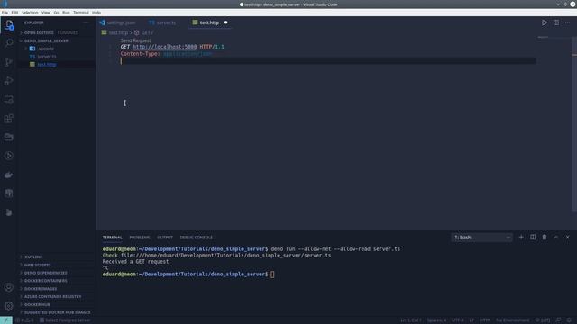 Deno Simple REST Server смотреть онлайн