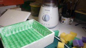 Листва из поролона  для деревьев.  / крона для дерева на диораму