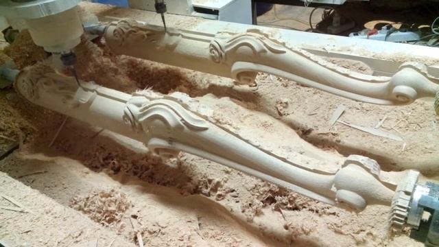 DIY///CNC Резные ножки для мебели, кабриоль