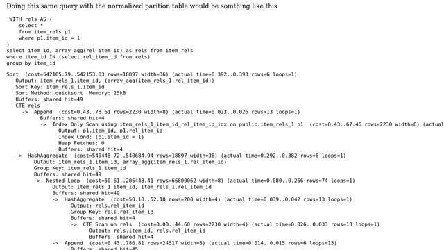 Postgresql 11 - Storing billions of relationships in normalized table paritions смотреть онлайн