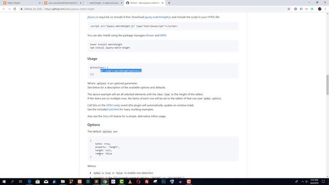 jQuery matchHeight | A Responsive Equal Heights Library | ওয়েব ডেভেলপারদের জন্য | смотреть онлайн