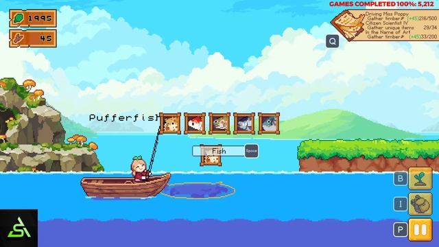 [STEAM] 100% Achievement Gameplay: Luna's Fishing Garden [Part 2] смотреть онлайн