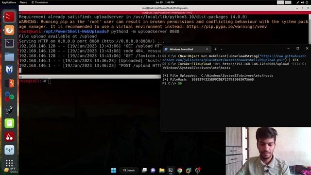 Become a File Upload Expert: Harnessing the Power of PowerShell, Python Upload Server, Ncat & Base6 смотреть онлайн