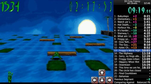 3D Frog Frenzy (PC, 1999) all levels in 18:24 (25:04:19 in-game time) смотреть онлайн