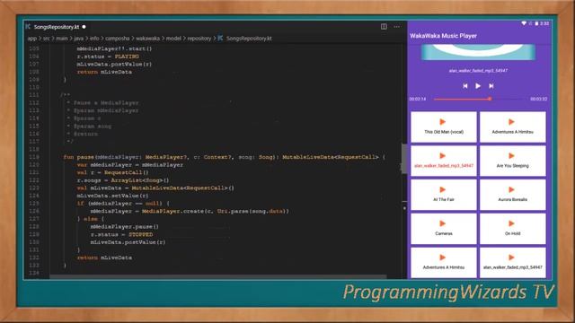 Android Courses S1E1: WakaWaka Music Player - Kotlin MVVM MediaPlayer смотреть онлайн