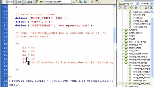 Operators in PHP смотреть онлайн