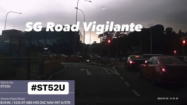 29apr2023 Kg Java rd #ST52U bmw 523 fail to signal lane change without due care hit camcar смотреть онлайн