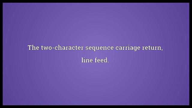 CRLF Meaning смотреть онлайн