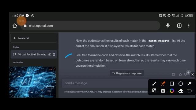 Unlock the Power of Virtual Sports: Generating Python Code with Chat GPT! #AiAssistedSports смотреть онлайн