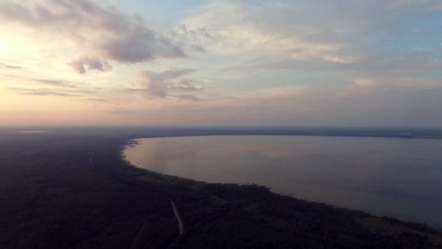 Закат Переславль-Залесский, плещеево озеро съемка DJI (Sunset Pleshcheyevo lake) смотреть онлайн