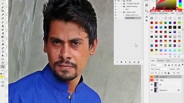 Cartoon Photoshop Action Tutorial | How To Make A Cartoon In PS 2018 смотреть онлайн