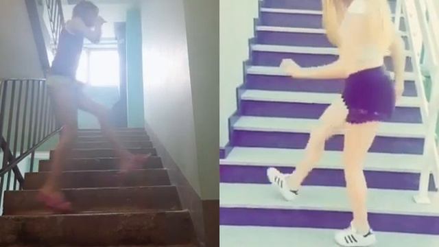 Танцуют на лестнице смотреть онлайн