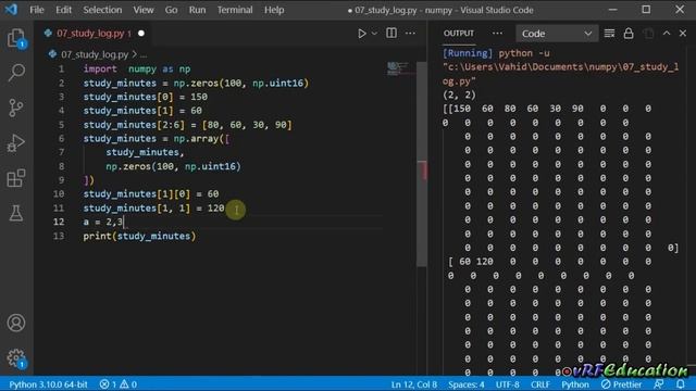 آموزش Numpy - کار با آرایه ها смотреть онлайн