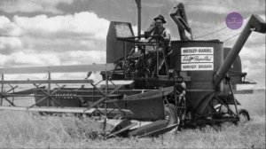 Первый самоходный зерноуборочный комбайн. 1 ч. серии зерноуборочные комбайны. Урожайные бригады.