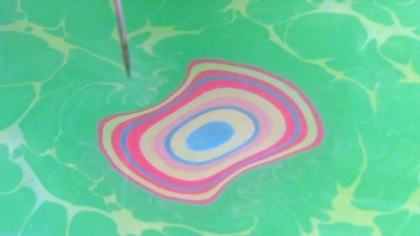 Как нарисовать бабочку в технике эбру от www.ebru-profi.ru