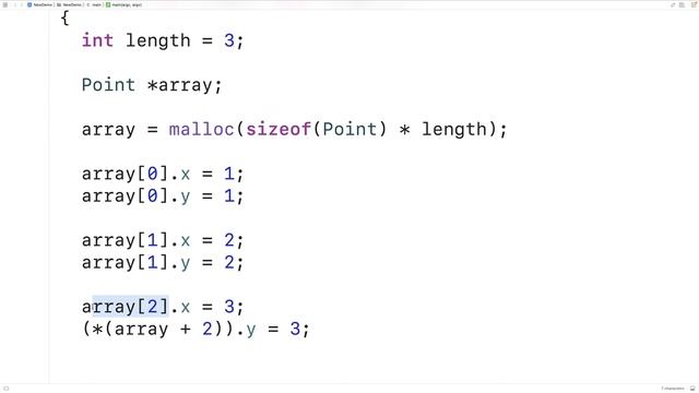 Dynamically Allocate An Array Of Structs | C Programming Tutorial смотреть онлайн