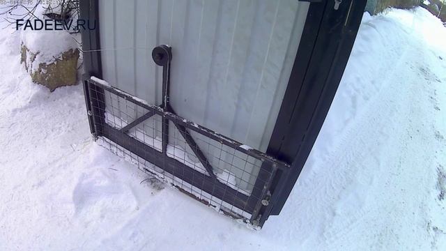 Подворотня на откатные ворота. Как сделать подворотню своими руками. смотреть онлайн