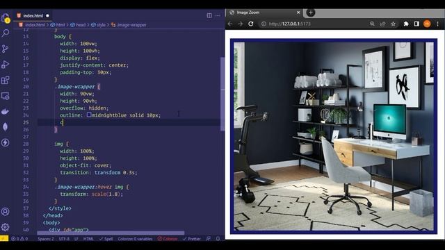 Easy Image Zoom Effect with #css, #html and #js смотреть онлайн